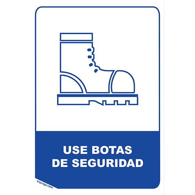 Aviso Botas Seguridad